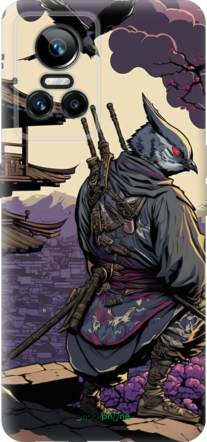 Силиконовый чехол Птица воин для Realme GT Neo3 - 5587u-2590 изображение 