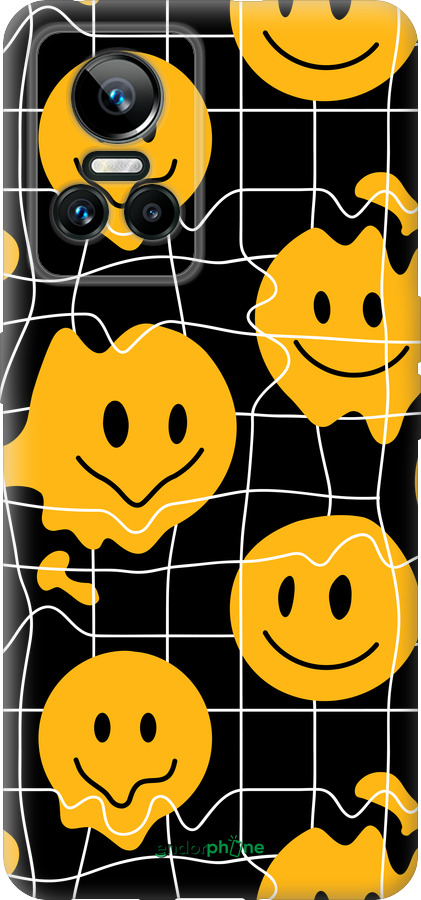 Силиконовый чехол Смайлы v3 для Realme GT Neo3 - 5623u-2590 изображение 