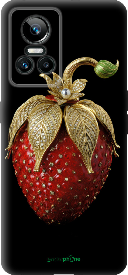 Силиконовый чехол Клубника v3 для Realme GT Neo3 - 5638u-2590 изображение 