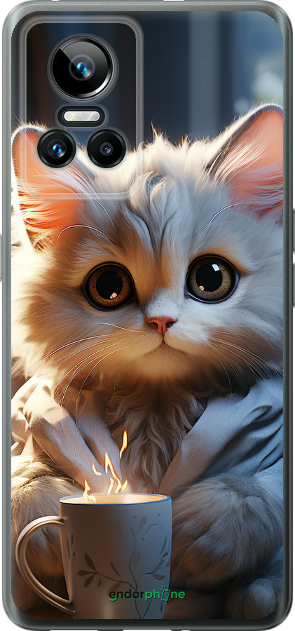 Силиконовый чехол White cat для Realme GT Neo3 - 5646u-2590 изображение 