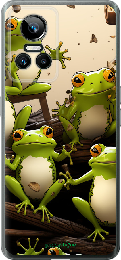 Силиконовый чехол Жабки для Realme GT Neo3 - 5656u-2590 изображение 