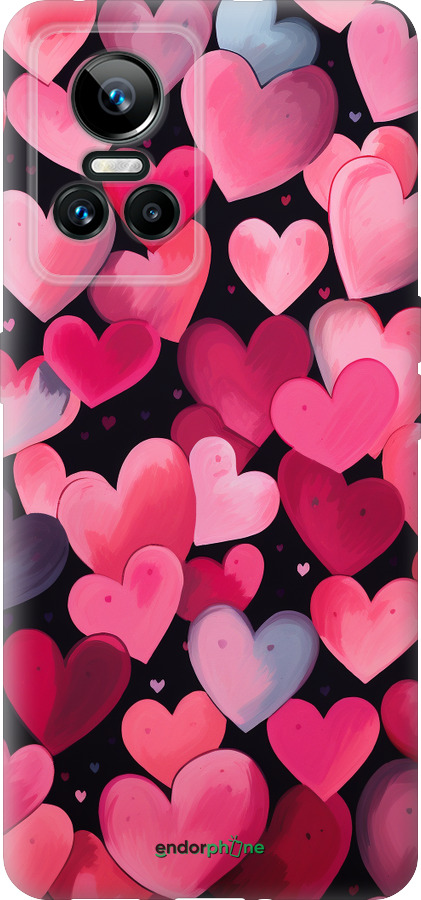 Силіконовий чехол Сердечка 4 для Realme GT Neo3 - 5662u-2590 изображение 