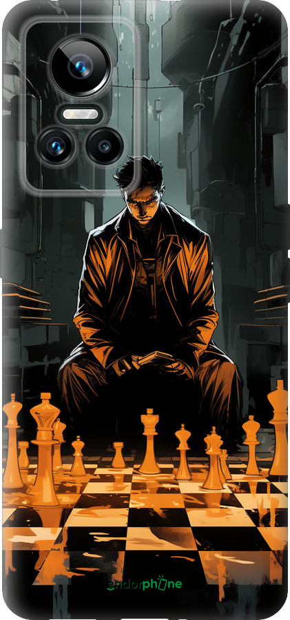 Силиконовый чехол Шахматы для Realme GT Neo3 - 5951u-2590 изображение 