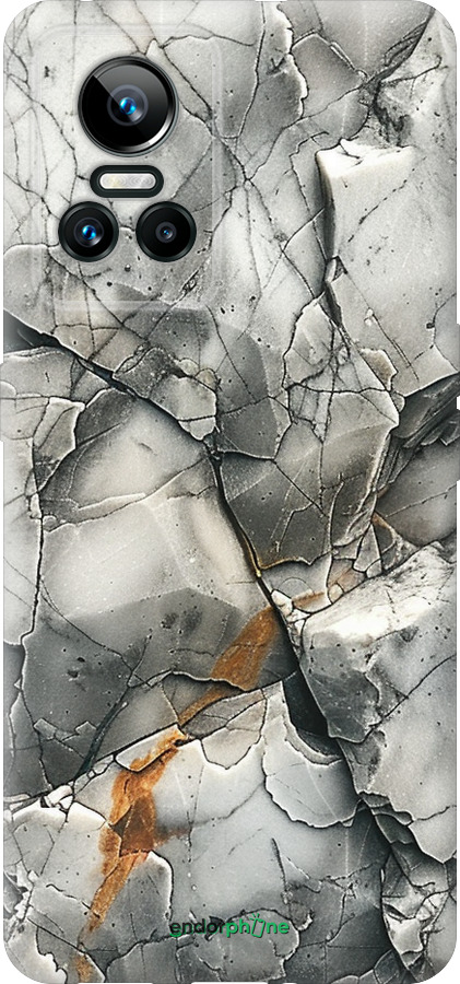 Силиконовый чехол Серый мрамор для Realme GT Neo3 - 6041u-2590 изображение 