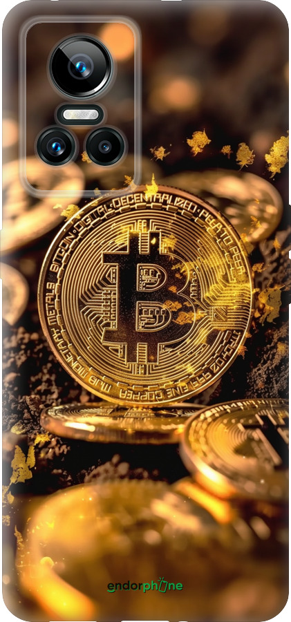 Силиконовый чехол Золотая лихорадка биткойна для Realme GT Neo3 - 6089u-2590 изображение 