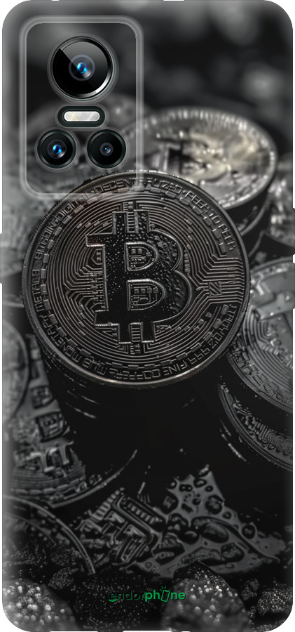 Силиконовый чехол Black Bitcoin для Realme GT Neo3 - 6090u-2590 изображение 