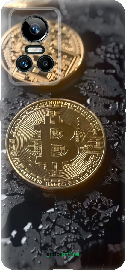 Силіконовий чехол Вулканійчний Bitcoin для Realme GT Neo3 - 6092u-2590 изображение 