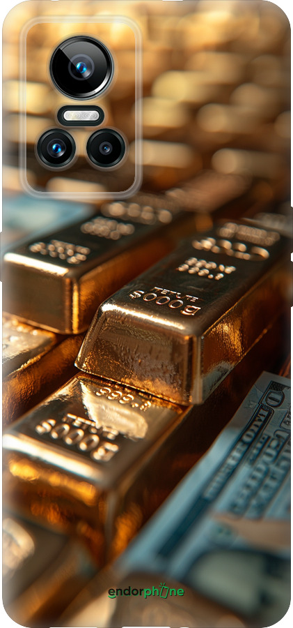 Силіконовий чехол Сяйво золота для Realme GT Neo3 - 6104u-2590 изображение 