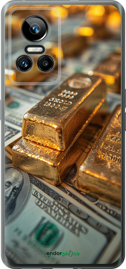 Силиконовый чехол Слитки и доллары для Realme GT Neo3 - 6105u-2590 изображение 