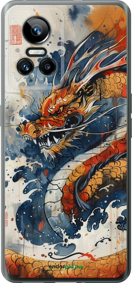 Силиконовый чехол Ярость дракона для Realme GT Neo3 - 6112u-2590 изображение 