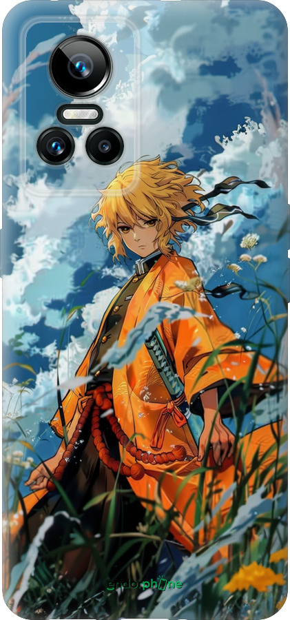 Силиконовый чехол Zenitsu Agatsuma для Realme GT Neo3 - 6117u-2590 изображение 