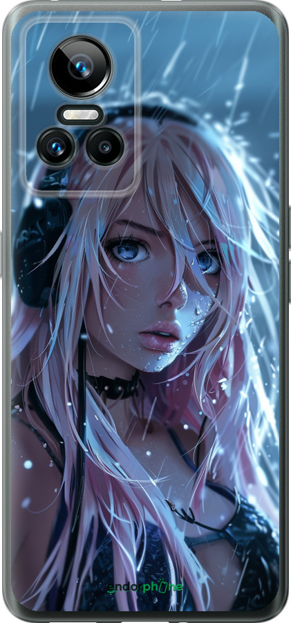 Силиконовый чехол Неоновый дождь для Realme GT Neo3 - 6119u-2590 изображение 