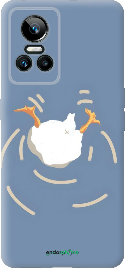 Силиконовый чехол Гусь ныряет для Realme GT Neo3 - 6275u-2590 изображение 