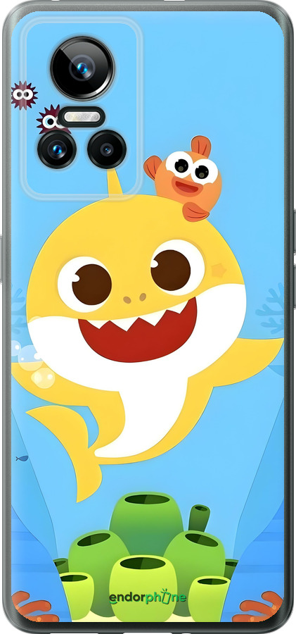 Силиконовый чехол Бейби Шарк для Realme GT Neo3 - 6303u-2590 изображение 