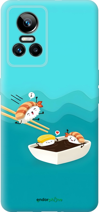 Силиконовый чехол Суши для Realme GT Neo3 - 6354u-2590 изображение 