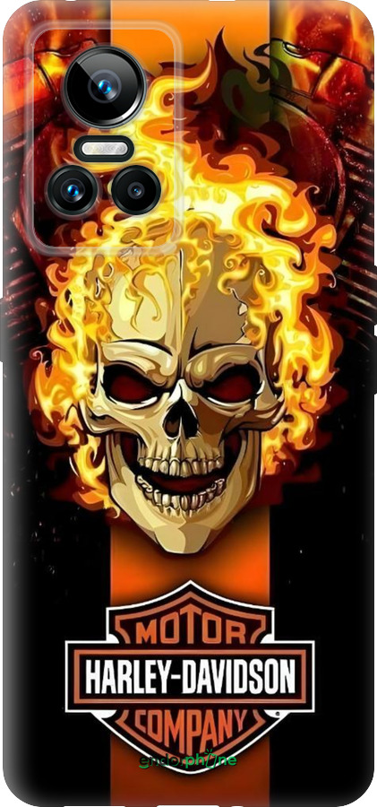 Силиконовый чехол Харлей девидсон для Realme GT Neo3 - 6370u-2590 изображение 