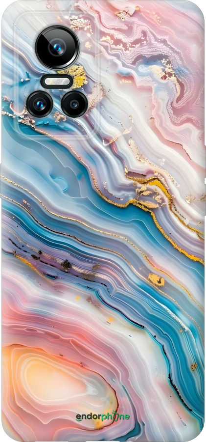 Силиконовый чехол Мрамор красивый для Realme GT Neo3 - 6376u-2590 изображение 