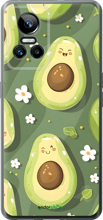 Силіконовий чехол Авокадо для Realme GT Neo3 - 6380u-2590 изображение 