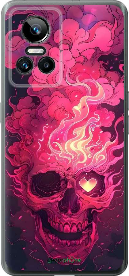 Силиконовый чехол Череп арт для Realme GT Neo3 - 6385u-2590 изображение 
