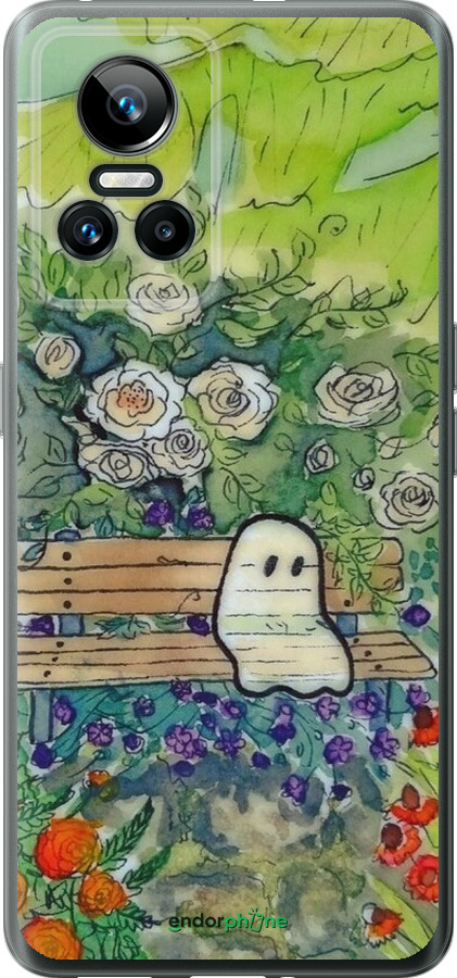 Силиконовый чехол Грустное привидение для Realme GT Neo3 - 6403u-2590 изображение 