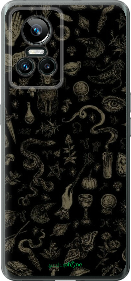 Силиконовый чехол Мистический коллаж с травами и магическими символами для Realme GT Neo3 - 6428u-2590 изображение 