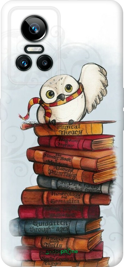 Силиконовый чехол Сова и книги для Realme GT Neo3 - 6436u-2590 изображение 