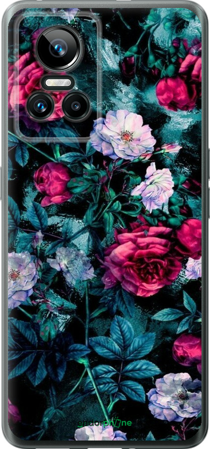 Силиконовый чехол Сад и розы для Realme GT Neo3 - 6483u-2590 изображение 