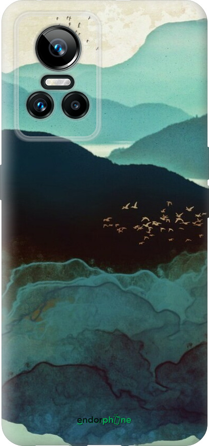 Силиконовый чехол С изображением гор Индиго для Realme GT Neo3 - 6484u-2590 изображение 
