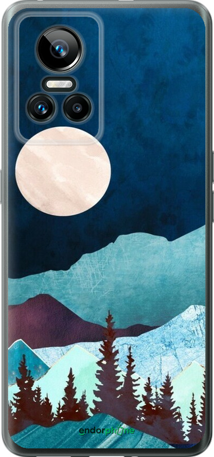 Силіконовий чехол Гірська ідилія нічний краєвид для Realme GT Neo3 - 6488u-2590 изображение 