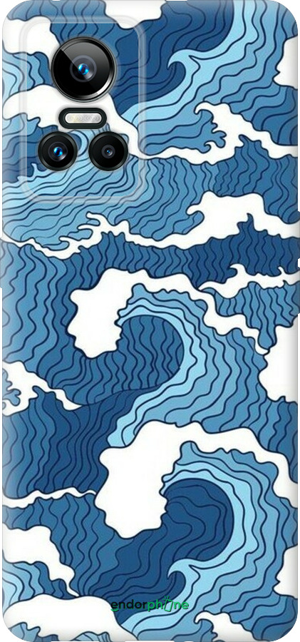 Силиконовый чехол Абстрактный рисунок морских волн для Realme GT Neo3 - 6538u-2590 изображение 