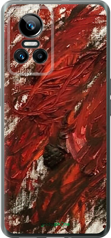 Силиконовый чехол Абстрактная композиция в красных тонах для Realme GT Neo3 - 6541u-2590 изображение 