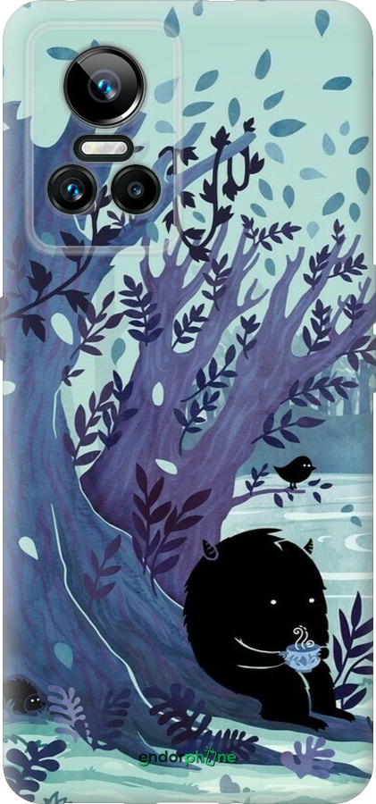 Силиконовый чехол Арт принт Тихое место чая для Realme GT Neo3 - 6544u-2590 изображение 