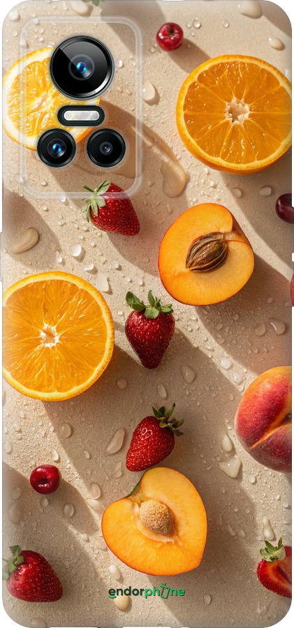 Силиконовый чехол Фрукты 3 для Realme GT Neo3 - 6703u-2590 изображение 