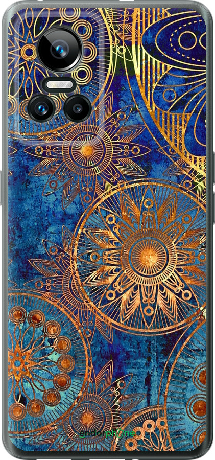 Силиконовый чехол Золотой узор для Realme GT Neo3 - 678u-2590 изображение 