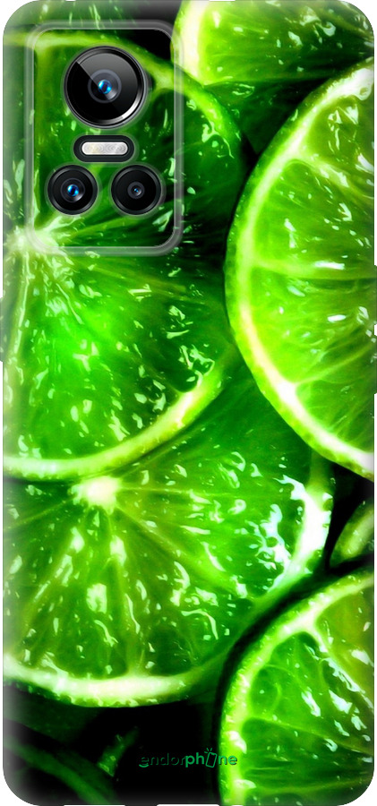 Силиконовый чехол Зелёные дольки лимона для Realme GT Neo3 - 852u-2590 изображение 