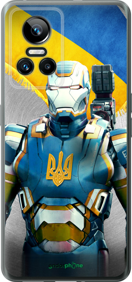Силиконовый чехол Украинский киборг для Realme GT Neo3 - 980u-2590 изображение 