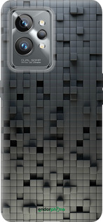 Силиконовый чехол Кубики для Realme GT2 Pro - 1061u-2566 изображение 