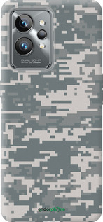 Силиконовый чехол Камуфляж для Realme GT2 Pro - 1085u-2566 изображение 
