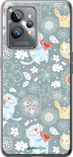 Силиконовый чехол Котята v3 для Realme GT2 Pro - 1223u-2566 изображение 