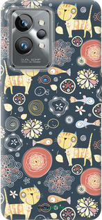 Силиконовый чехол Котята v4 для Realme GT2 Pro - 1224u-2566 изображение 