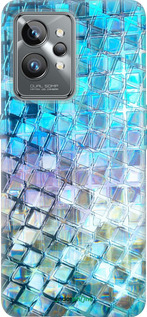 Силиконовый чехол Переливающаяся чешуя для Realme GT2 Pro - 227u-2566 изображение 