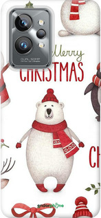 Силиконовый чехол Merry Christmas для Realme GT2 Pro - 4106u-2566 изображение 