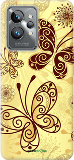 Силиконовый чехол Красивые бабочки для Realme GT2 Pro - 4170u-2566 изображение 