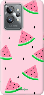 Силиконовый чехол Розовый арбуз для Realme GT2 Pro - 4314u-2566 изображение 