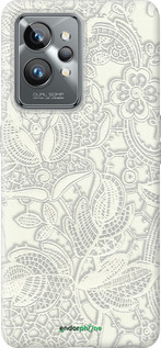 Силіконовий чехол Біле мереживо для Realme GT2 Pro - 4383u-2566 изображение 