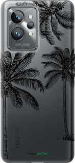 Силиконовый чехол Пальмы1 для Realme GT2 Pro - 4634u-2566 изображение 