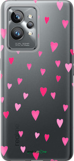 Силиконовый чехол Сердечки 2 для Realme GT2 Pro - 4763u-2566 изображение 