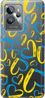 Силиконовый чехол Сердца UA для Realme GT2 Pro - 5292u-2566 изображение 