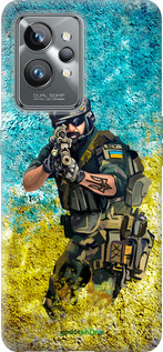 Силиконовый чехол Воин ЗСУ для Realme GT2 Pro - 5311u-2566 изображение 