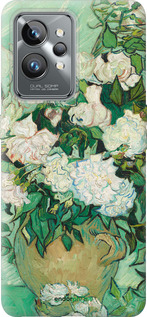 Силиконовый чехол Винсент Ван Гог. Ваза с розами для Realme GT2 Pro - 5543u-2566 изображение 